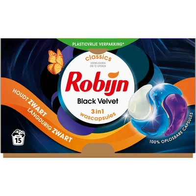 Robijn Klein & krachtig black velvet wasmiddel