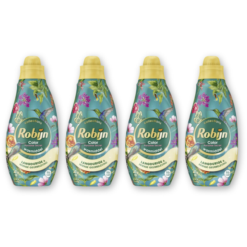 Robijn Color paradise secret wasmiddel 4-pack