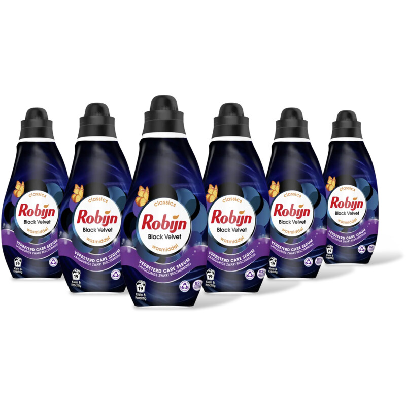 Robijn K&K black velvet wasmiddel 6-pack
