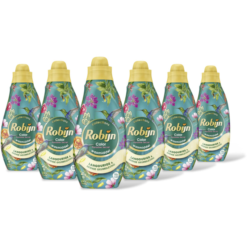 Robijn Color paradise secret wasmiddel 6-pack