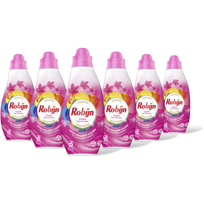 Robijn Color pink sensation wasmiddel 6-pack