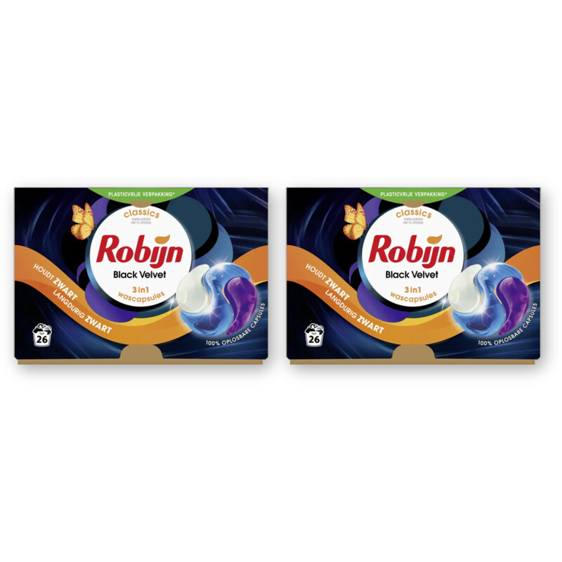 Robijn Wascapsules black velvet 2-pack