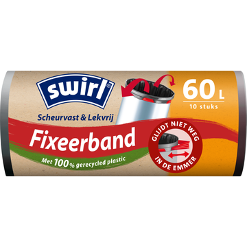 Swirl Vuilniszakken met fixeerband 60 liter