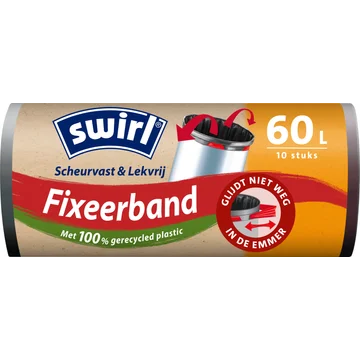 Swirl Vuilniszakken met fixeerband 60 liter