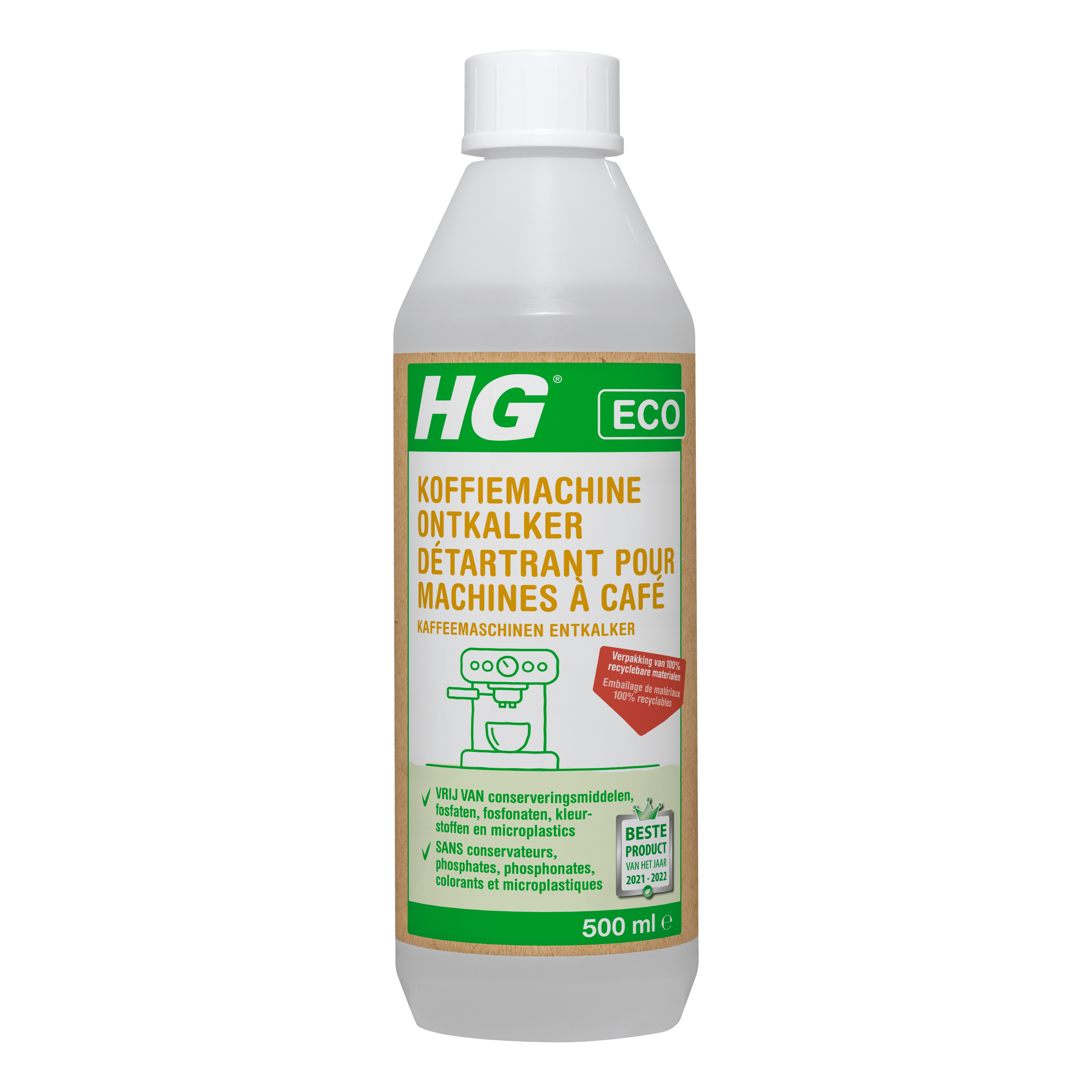 HG Eco koffiemachine ontkalker citroenzuur