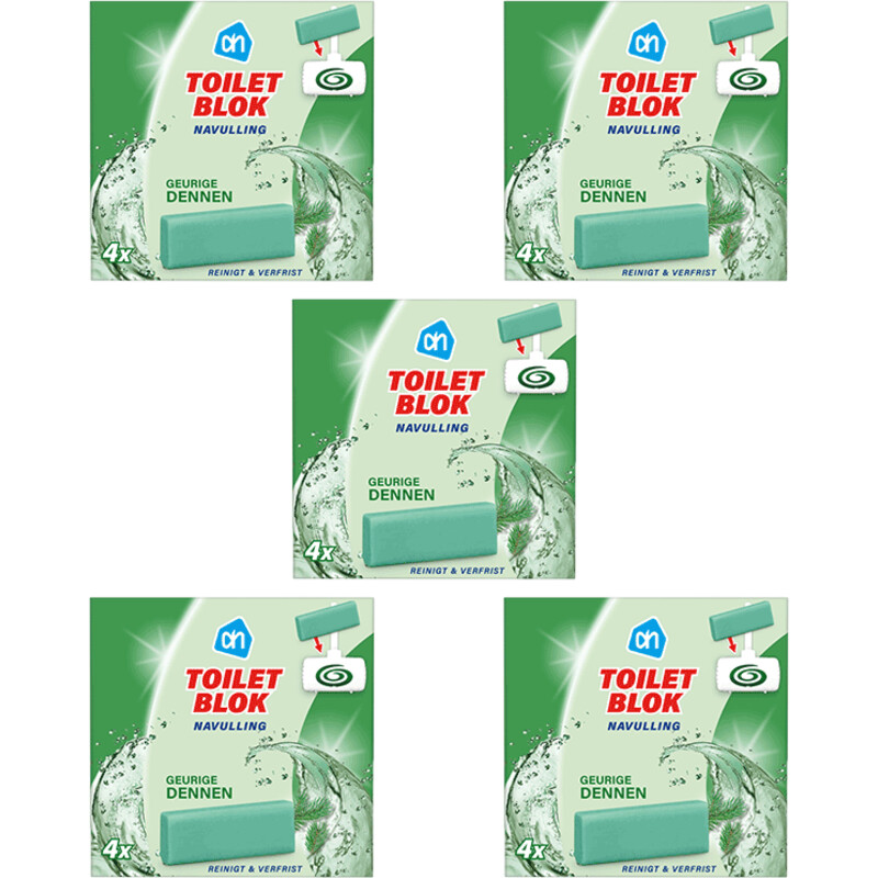 AH Toiletblok dennen navulling 5-pack