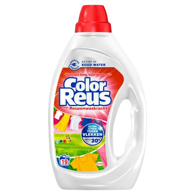 Witte Reus Color 3+1 power wasmiddel capsules kleur