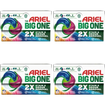 Ariel Pods color the big one wascapsule 4-pack