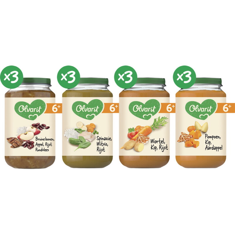 Olvarit Variatiemenu maaltijd 6m+