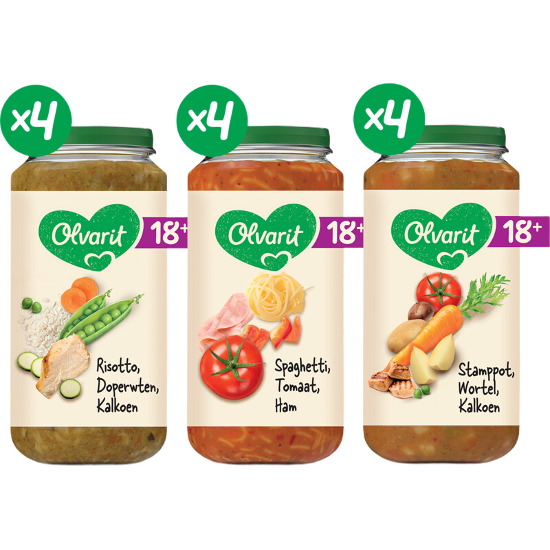 Olvarit Variatiemenu maaltijd 18m+
