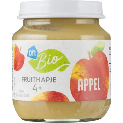 AH Biologisch Fruithapje appel 4m+