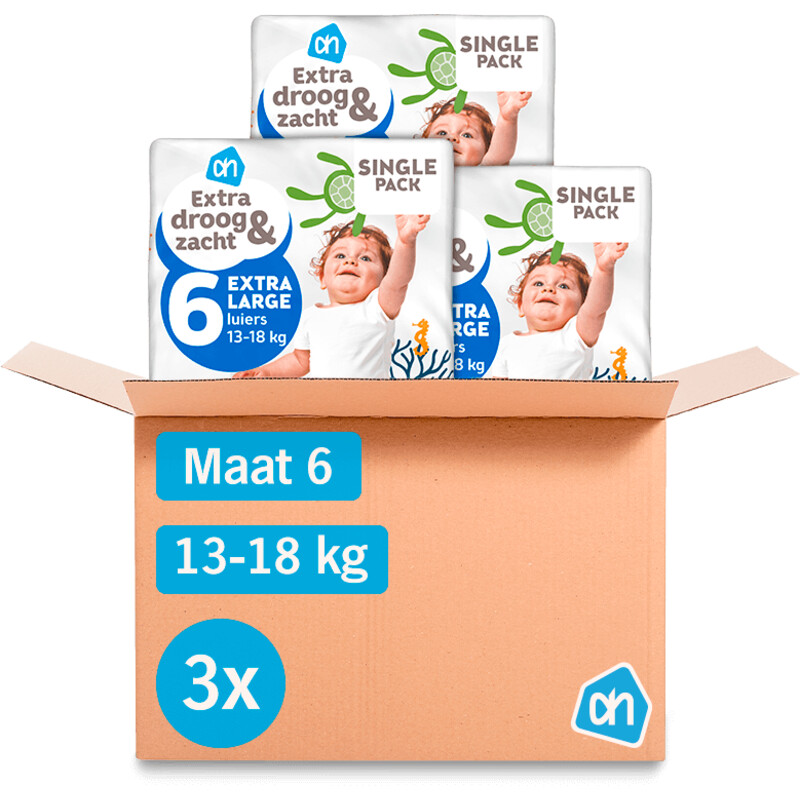 AH EDEZ open luiers maat 6 3-pack