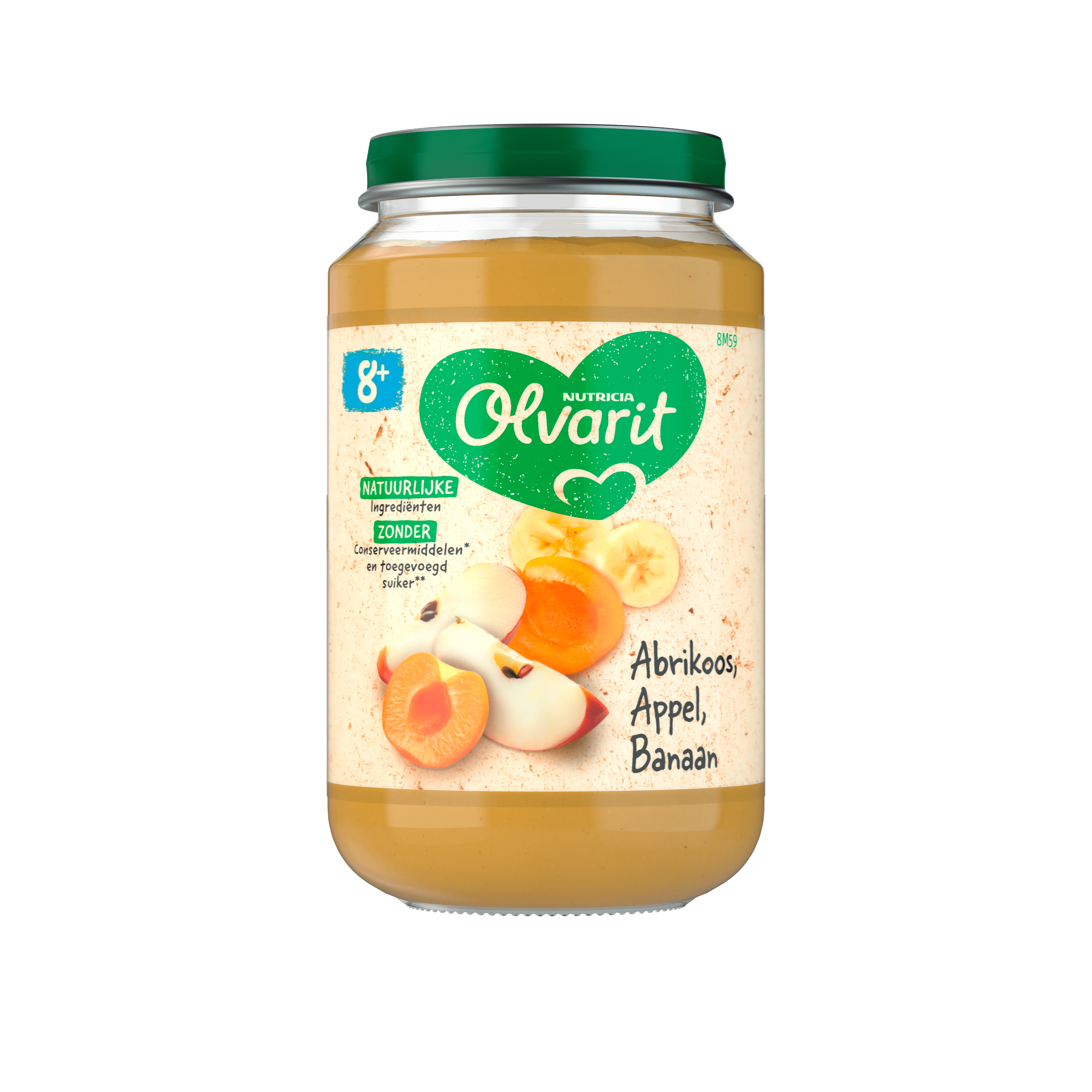 Olvarit Abrikoos appel banaan 8m+