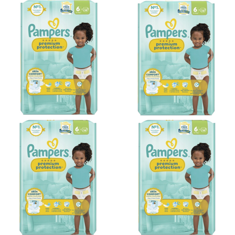 Pampers Premium protection luiers maat 6 4-pack