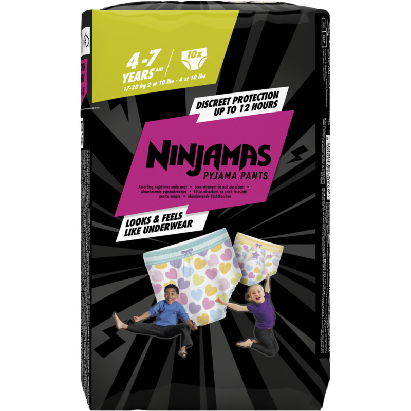 Ninjamas Absorberende pyjamabroekjes meisje 4-7