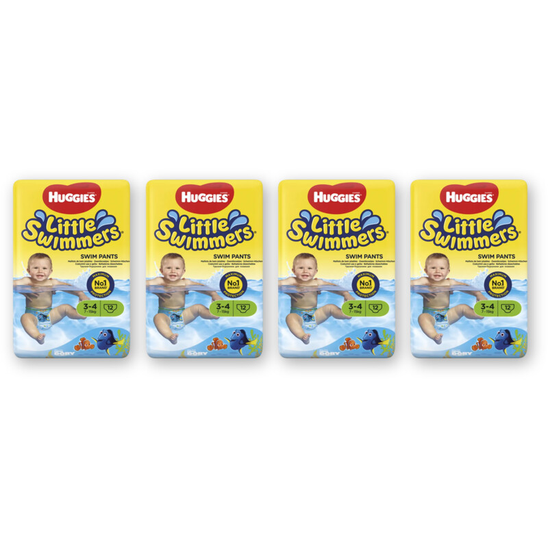 Huggies Little swimmers maat 3-4 4-pack