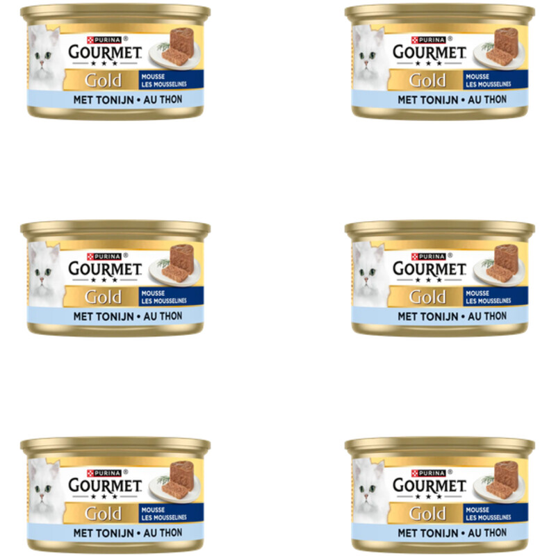 Gourmet Gold mousse met tonijn 6-pack