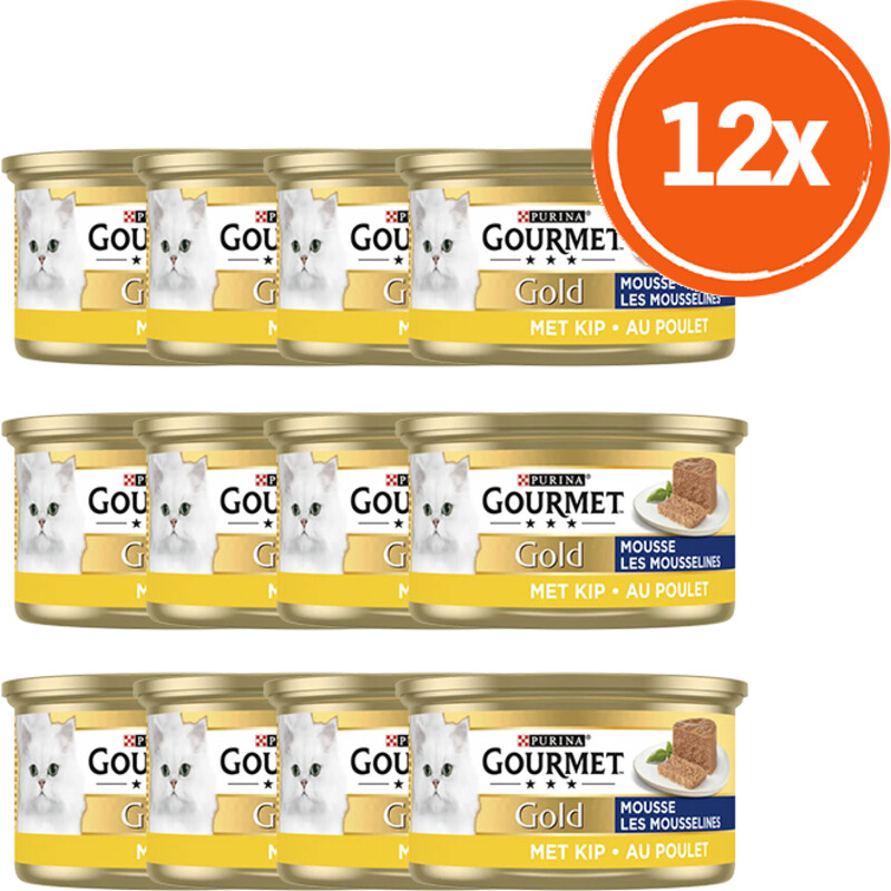 Gourmet Gold mousse met kip 12-pack