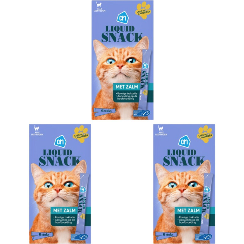 AH Liquid snack met zalm 3-pack