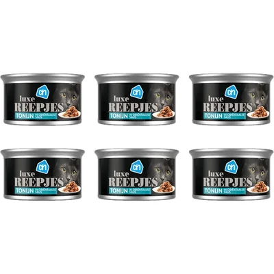 AH Luxe tonijnreepjes in saus 6-pack