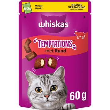 Whiskas Temptations rund kattensnacks