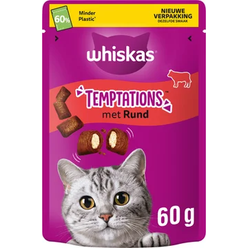 Whiskas Temptations rund kattensnacks