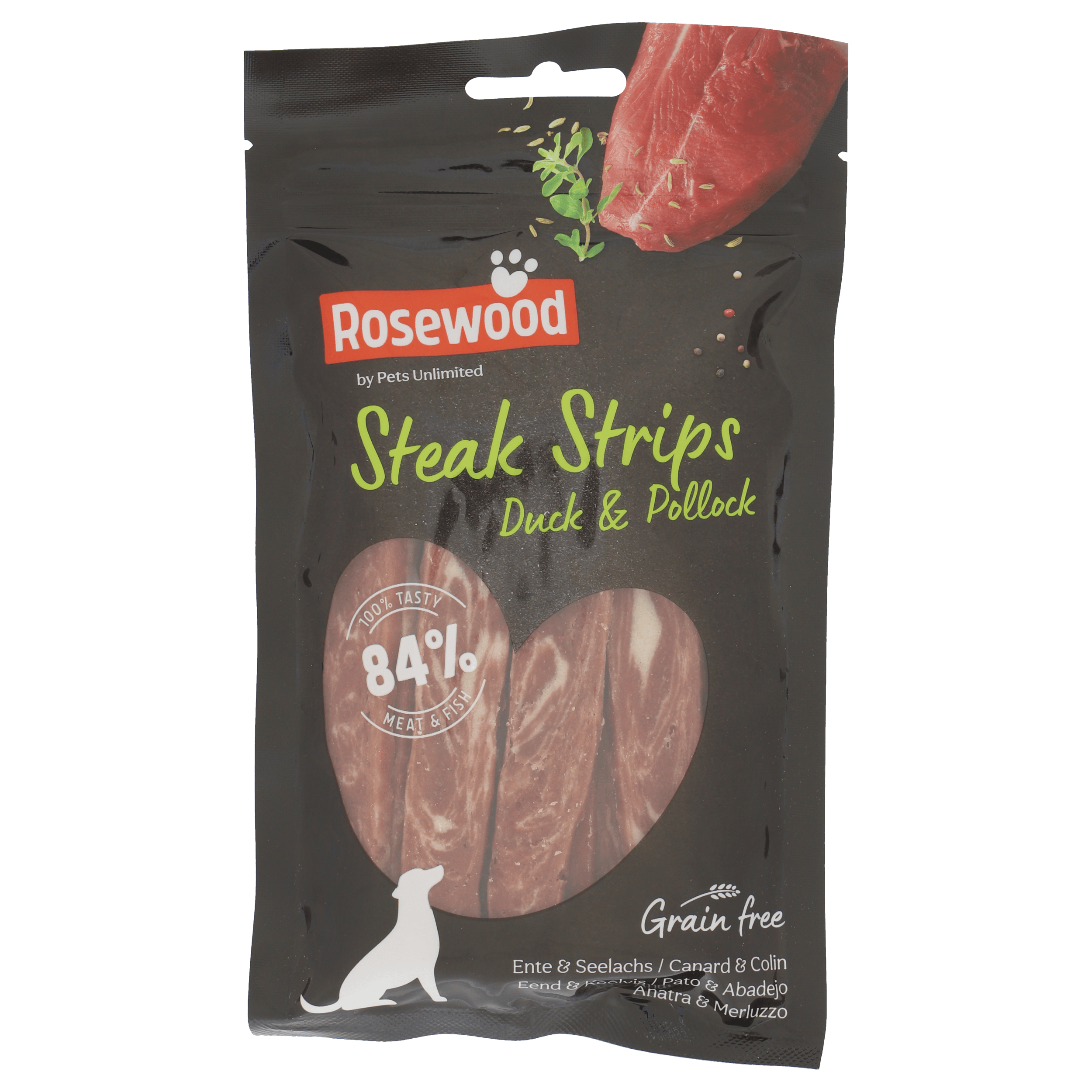 Rosewood Steak strips beef & pollock