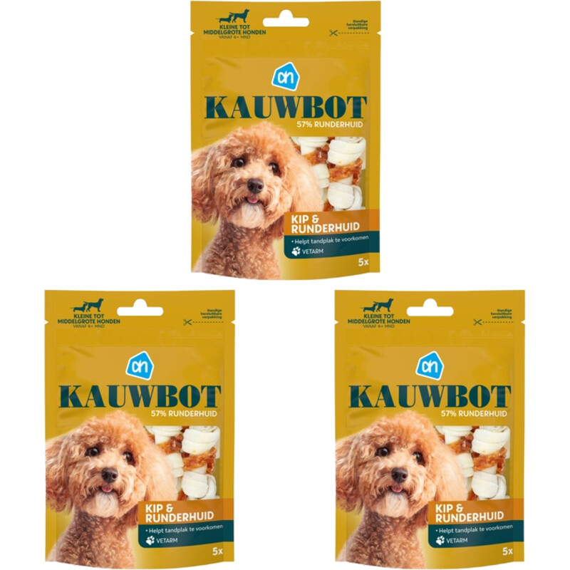 AH Kauwbot middelgrote hond 3-pack