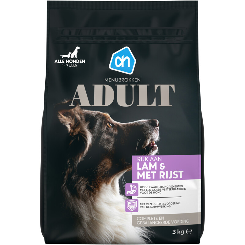 AH Menubrokken adult lam rijst