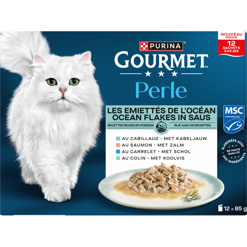 Gourmet Perle ocean flakes in saus
