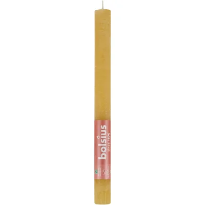 Bolsius Dinerkaars rustiek beige 27cm