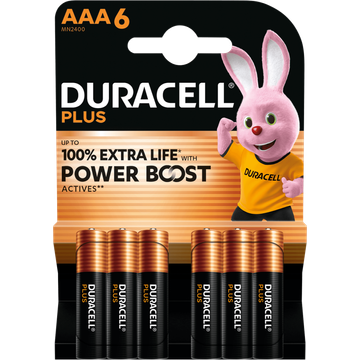 Duracell Plus AAA-alkaline batterijen MN2400
