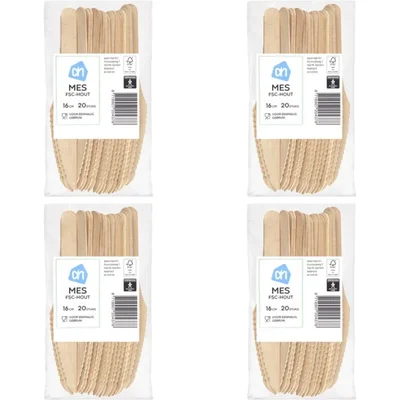 AH Houten mes 4-pack