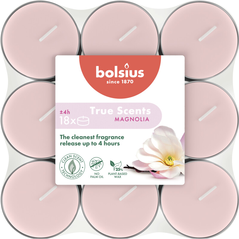 Bolsius True scents geurtheelichten magnolia