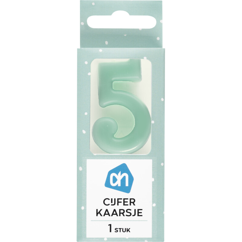 AH Kaars cijfer 5 kleur