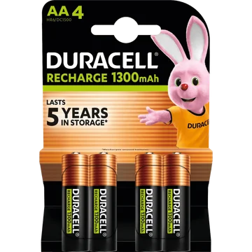 Duracell Rechargeable AA-batterijen 1300 mAh