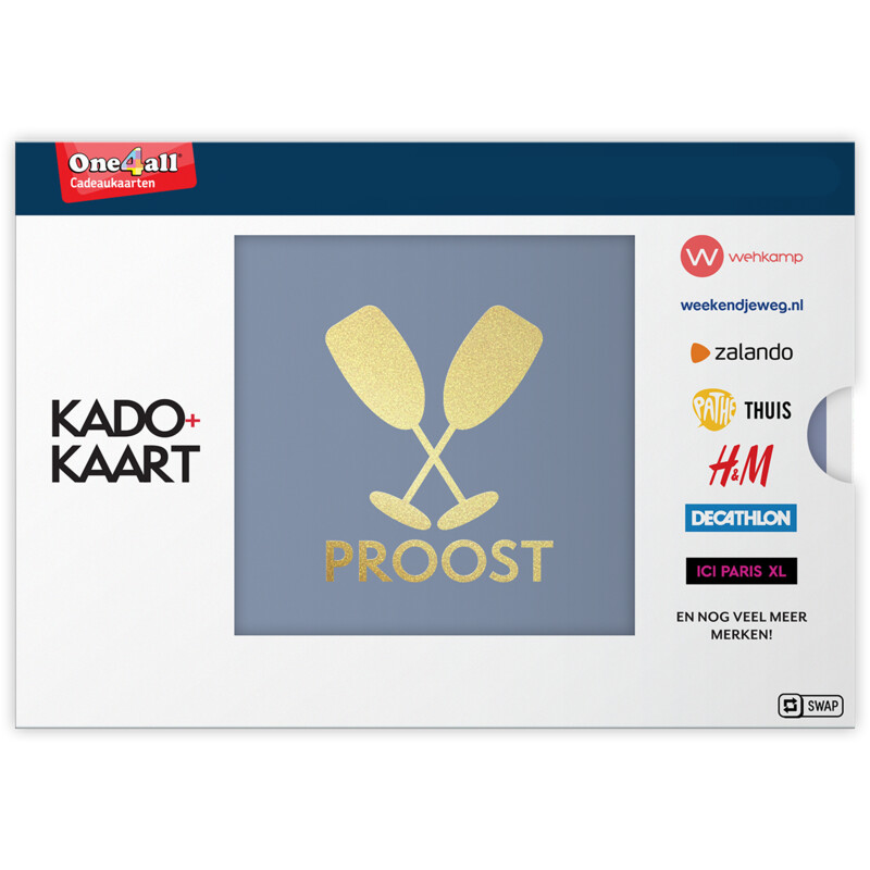  Kado + kaart proost e-gift 10 euro