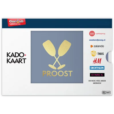  Kado + kaart proost e-gift 10 euro