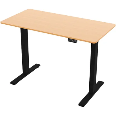 Brixy Zit sta bureau elektrisch bruin 120x60cm