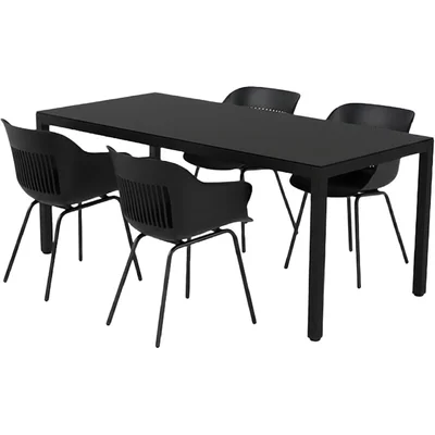 Hartman Combideal diningset Jill 170 zwart