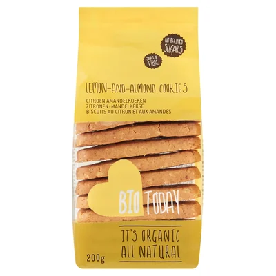 BioToday Citroen Amandelkoeken 200 g