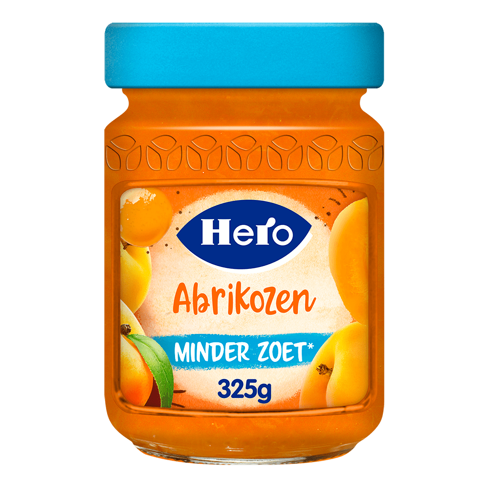 Hero Jam Minder Zoet Abrikozen 325 g