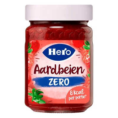 Hero Jam Zero Aardbeien 300 g