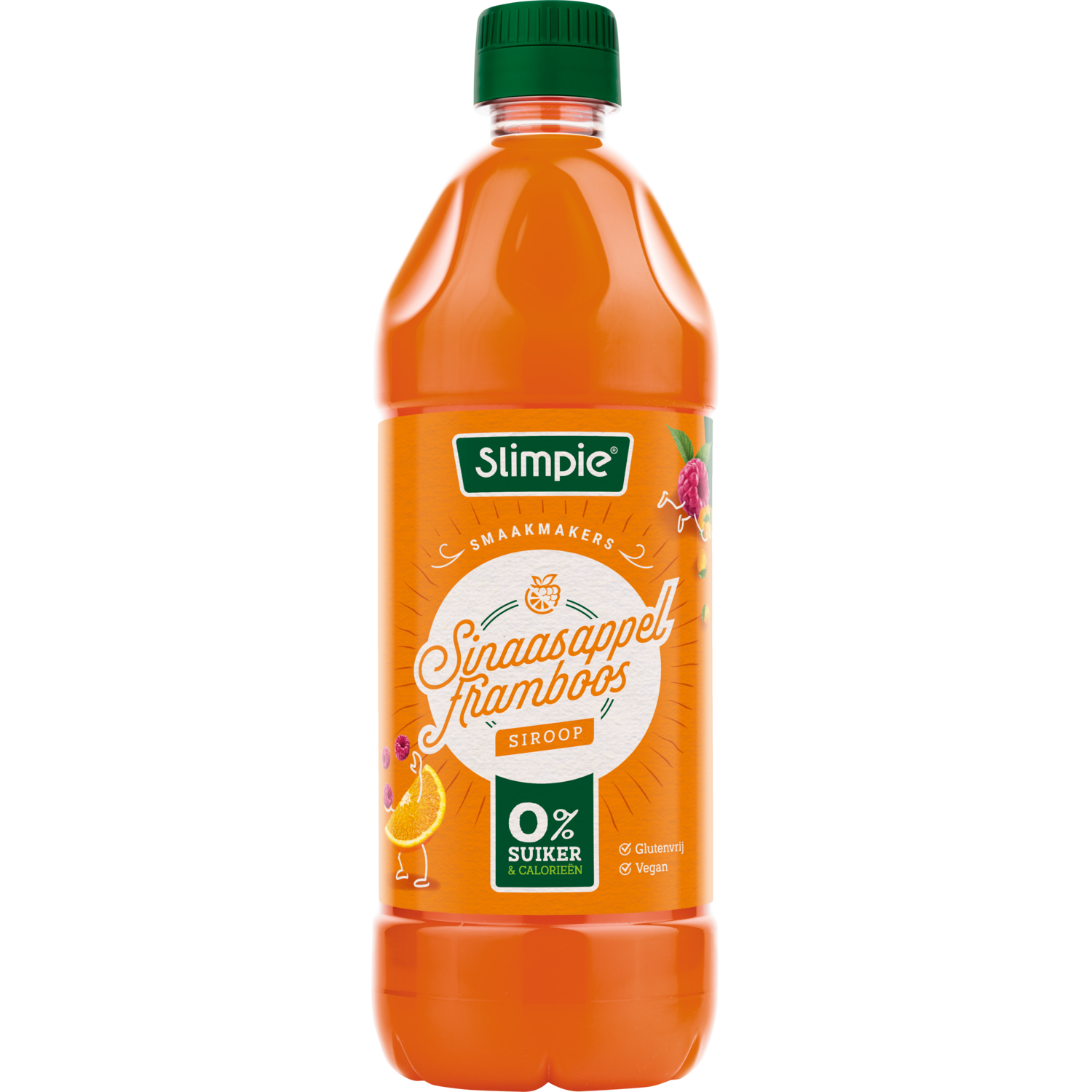 Slimpie Sinaasappel Framboos Siroop 650 ml