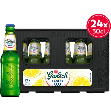 Grolsch - Citroen Radler - 0.0% Alcoholvrij - Krat - 24 x 300ML