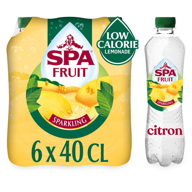Spa FRUIT Bruisende Fruitige Frisdrank Citron - 6 x 400ML