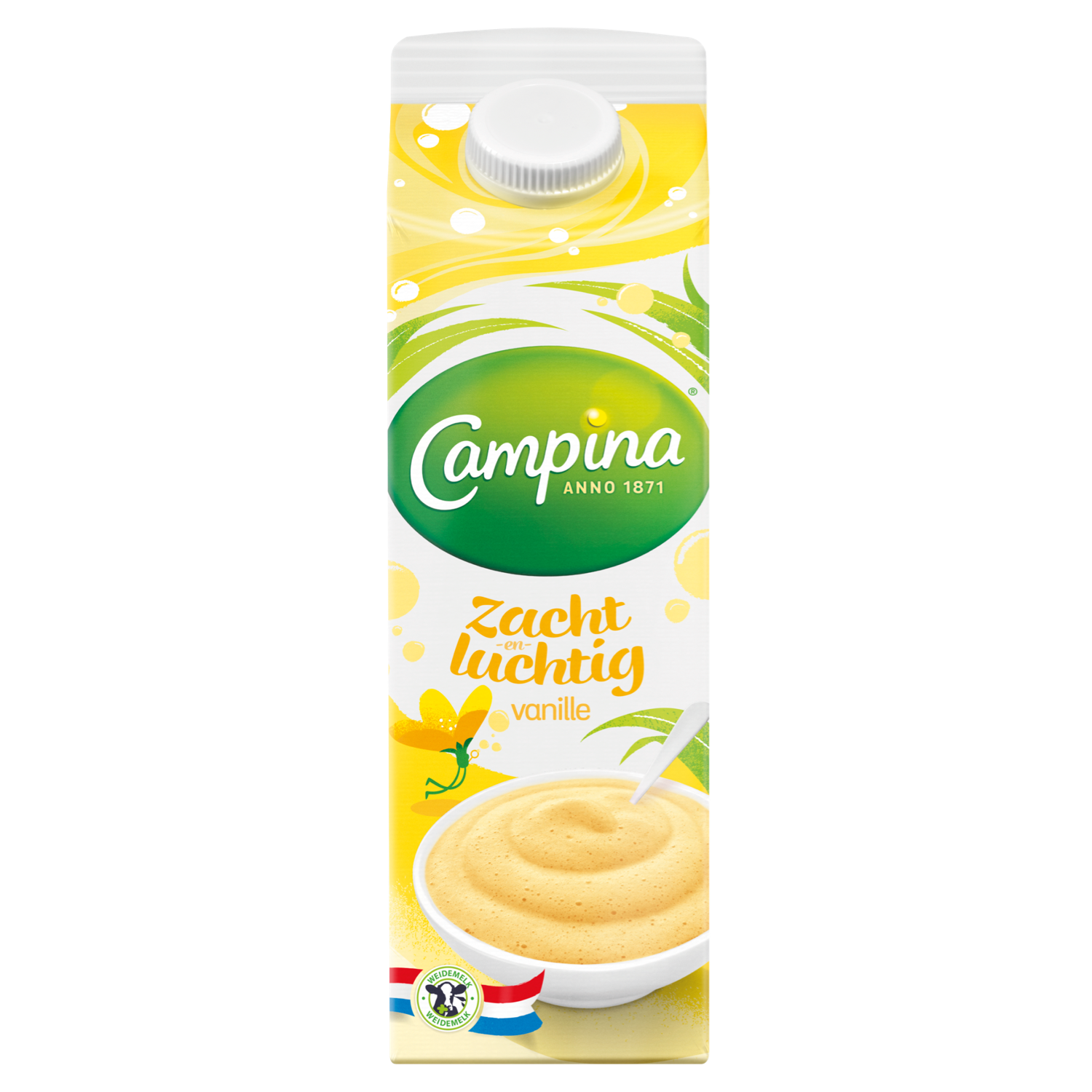 Campina Zacht en Luchtig Vanille Smaak 1 L