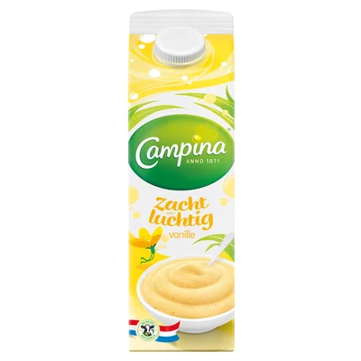 Campina Zacht en Luchtig Vanille Smaak 1 L