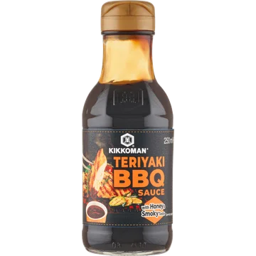 Kikkoman Teriyaki BBQ Sauce with Honey & Smokey Taste 250 ml