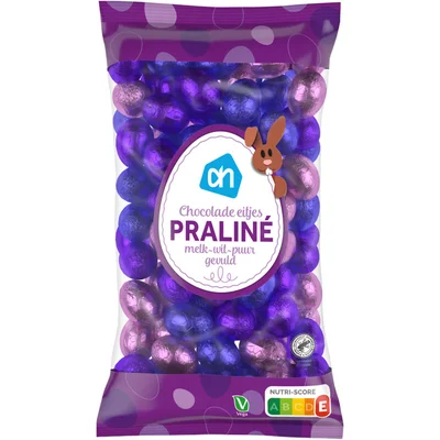 AH Chocolade eitjes praliné melk-wit-puur